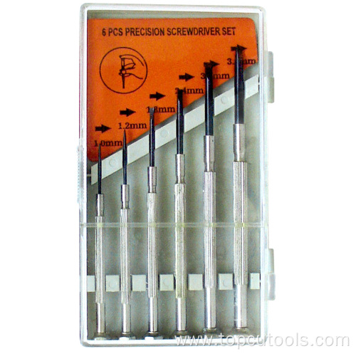 Precision Screwdrivers 6PCS Set in Plastic Box